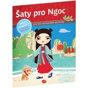 ELLA & MAX ŠATY PRO NGOC Kniha samolepek, mix, velikost