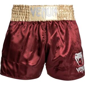 Venum CLASSIC MUAY THAI SHORTS Kraťasy na thajský box, vínová, velikost XXL