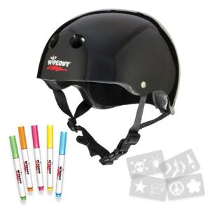WIPEOUT DRY ERASE 5+ Dětská cyklistická přilba, černá, velikost