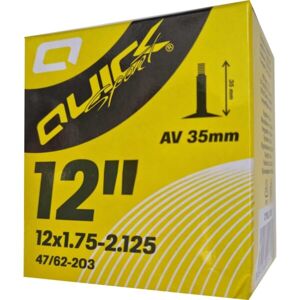 Quick AV12.5 x 1.75-2.125 35mm Cyklistická duše, černá, velikost