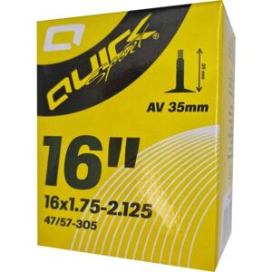 Quick AV16 x 1.75-2.125 35mm Cyklistická duše, černá, velikost