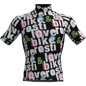 Rosti BIKE AND LOVE Pánský cyklistický dres, černá, velikost