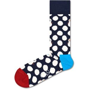 HAPPY SOCKS BIG DOT SNOWMAN GIFT BOX Klasické ponožky, černá, velikost