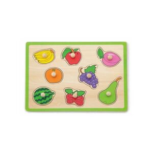 VIGA OVOCE Dětské dřevěné puzzle, mix, velikost