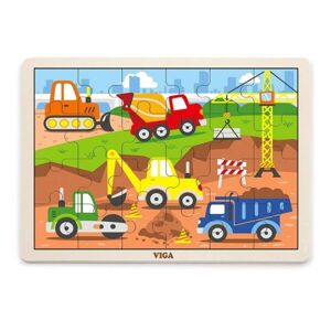 VIGA STAVBA Dětské dřevěné puzzle, mix, velikost