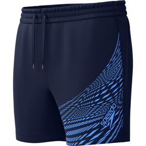 Speedo MEDLEY LOGO 16 Pánské plavecké šortky, tmavě modrá, velikost