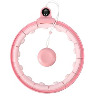 HMS FH02 Masážní hula hoop se závažím a počítadlem, růžová, velikost