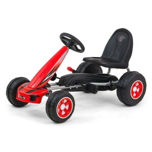 MILLY MALLY VIPER Dětská šlapací motokára, červená, velikost