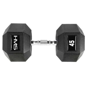 HMS PREMIUM 45 KG HEXAGONÁLNÍ JEDNORUČKA Hexagonální jednoručka, černá, velikost