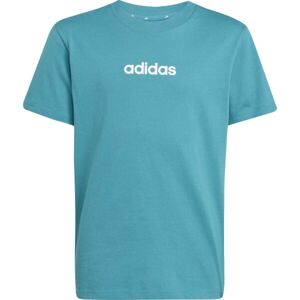 adidas LINEAR Dětské tričko, tyrkysová, velikost