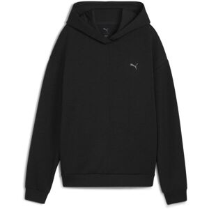 Puma W CLOUDSPUN HOODIE Dámská mikina, černá, velikost
