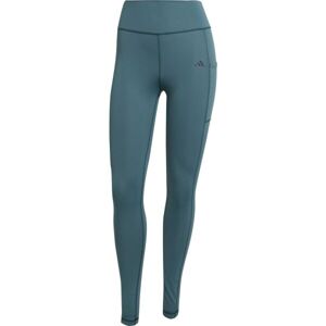 adidas OPIMET ST HR 1/1 Dámské sportovní legíny, tmavě zelená, velikost