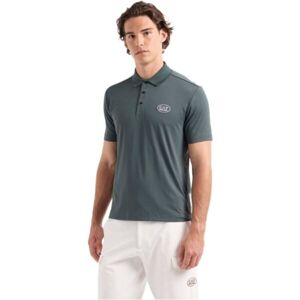 EA7 DYNAMIC ATHLETE GOLF Pánská polokošile, tmavě šedá, velikost