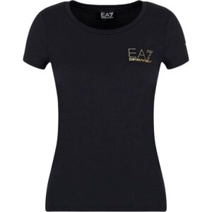 EA7 T-SHIRT Dámské tričko, černá, velikost
