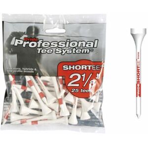 PRIDE SPORT RETAIL BAGS 2-1/8" 25KS Golfová týčka, bílá, velikost