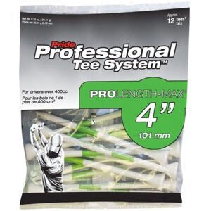 PRIDE SPORT RETAIL BAGS 4" 12KS Golfová týčka, bílá, velikost