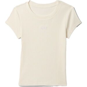 GAP FRENCH RIBBED LOGO Dívčí tričko, béžová, velikost