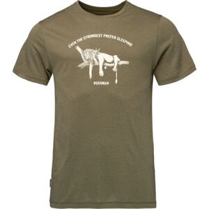 BUSHMAN YATTO Pánské triko, khaki, velikost