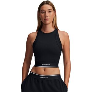 Under Armour MERIDIAN RIB BRANDED TANK Dámské sportovní tílko, černá, velikost