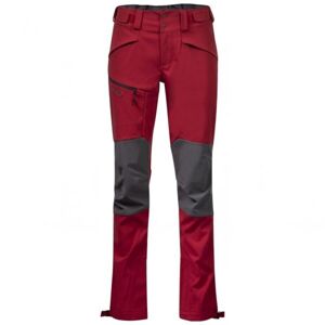 Bergans FJORDA TREKKING HYBRID W PANTS Dámské softshellové kalhoty, červená, velikost