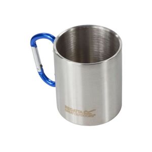 REGATTA OUTDOORS KARABINER HANDLE MUG Hrnek s karabinkou, stříbrná, velikost