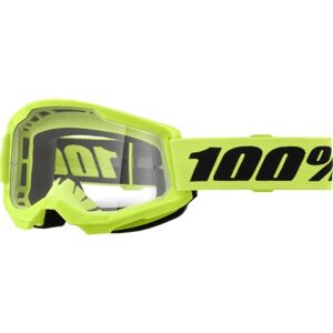 100% STRATA 2 Downhill brýle, reflexní neon, velikost