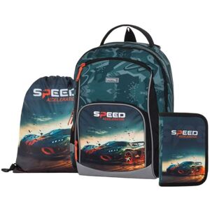 Oxybag AUTO Školní set, tmavě zelená, velikost