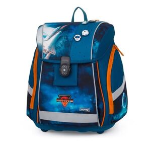 Oxybag SPACE Školní batoh, modrá, velikost