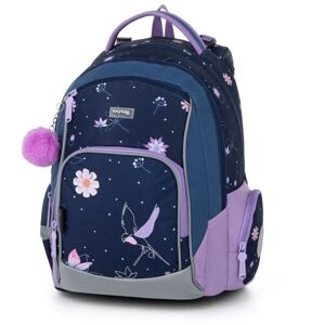 Oxybag GO FLOWERS Anatomický batoh, tmavě modrá, velikost