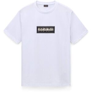 Napapijri S-BOX LOGO Pánské tričko, bílá, velikost