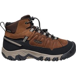 Keen TARGHEE IV MID WP Dětská treková obuv, hnědá, velikost 34