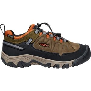 Keen TARGHEE IV LOW WP Dětská treková obuv, khaki, velikost 35