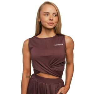 GymBeam BREEZE DOVE Dámský top, hnědá, velikost