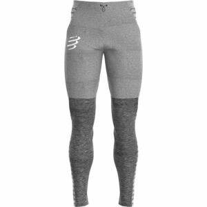 Compressport SEAMLESS PANTS Pánské sportovní tepláky, šedá, velikost