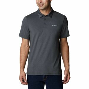 Columbia TECH TRAIL POLO Pánské funkční polo, tmavě šedá, velikost