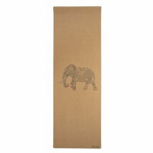 SHARP SHAPE CORK TRAVEL YOGA MAT ELEPHANT Jogamatka, hnědá, velikost