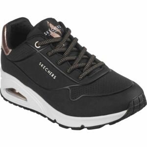 Skechers UNO - SHIMMER AWAY Dámská volnočasová obuv, černá, velikost