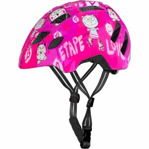 Etape KITTY 2.0 Dětská cyklistická přilba, růžová, velikost