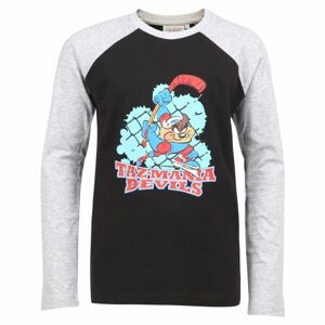 LOONEY TUNES TAZ JERSEY Dětské triko s dlouhým rukávem, černá, velikost 164-170