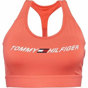 Tommy Hilfiger MID INTENSITY GRAPHIC RACER BRA Dámská sportovní podprsenka, lososová, velikost