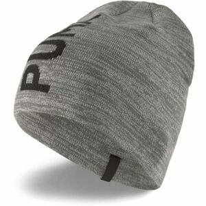 Puma ESSENTIALS BEANIE Unisex pletená čepice, šedá, velikost UNI