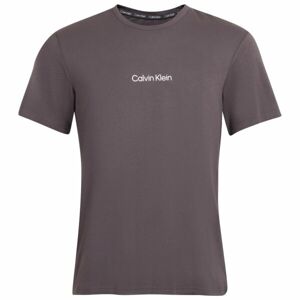 Calvin Klein S/S CREW NECK Pánské tričko, tmavě šedá, velikost