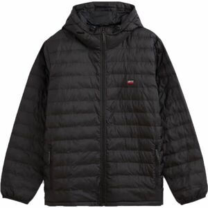 Levi's® PRESIDIO PACKABLE HOODED JACKET Pánská bunda, černá, velikost