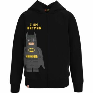 LEGO® kidswear CARDIGAN W. HOOD Chlapecká mikina, černá, velikost