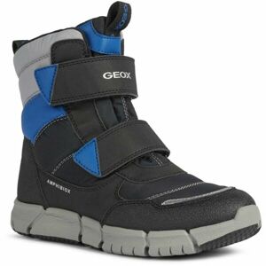 Geox J FLEXYPER B. Chlapecké kotníkové boty, černá, velikost