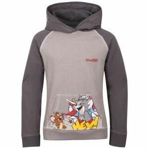 TOM AND JERRY SMILE HOODIE Chlapecká mikina, tmavě šedá, velikost 128-134
