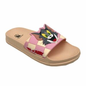 TOM AND JERRY ZAKKI Dětské pantofle, béžová, velikost