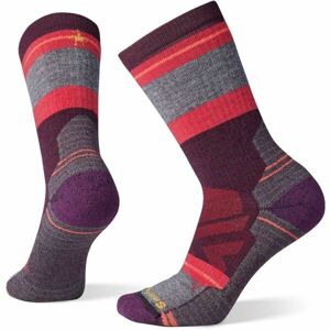 Smartwool W HIKE FULL CUSHION SATURNSPHERE CREW Dámské ponožky, vínová, velikost