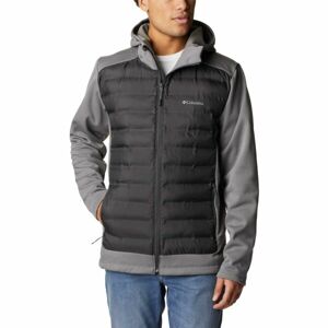Columbia OUT-SHIELD INSULATED FULL ZIP HOODIE Pánská hybridní bunda, tmavě šedá, velikost