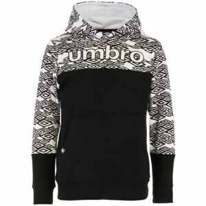 Umbro SHADY Chlapecká mikina přes hlavu, černá, velikost 116-122